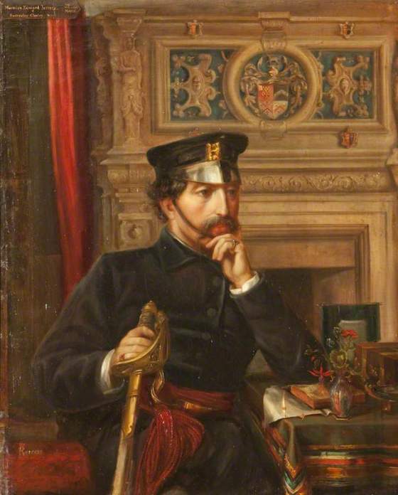 Orpen, Rebecca Dulcibella; Captain Marmion Edward Ferrers (1813-1884), in the Uniform of the Warwickshire Militia ; National Trust, Baddesley Clinton; http://www.artuk.org/artworks/captain-marmion-edward-ferrers-18131884-in-the-uniform-of-the-warwickshire-militia-130050