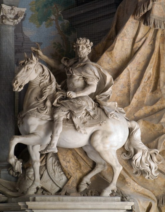 Statue equestre de Charlemagne - Agostino Cornacchini (1725) - Basilique Saint-Pierre du Vatican.