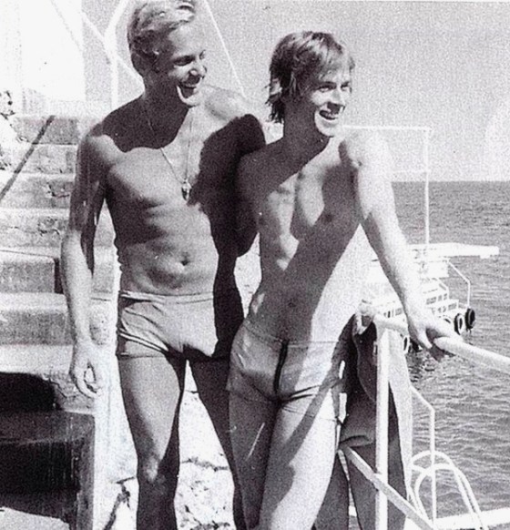 Tab Hunter & Rudolph Nureyev circa 1968