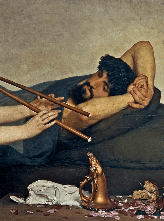 The Siesta (detail), Sir Lawrence Alma-Tadema