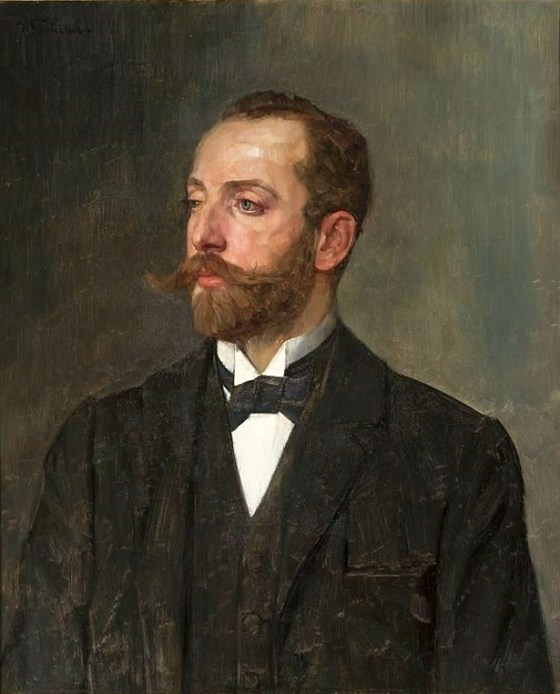 Wilhelm Trübner, Portrait of a man (c. 1900)