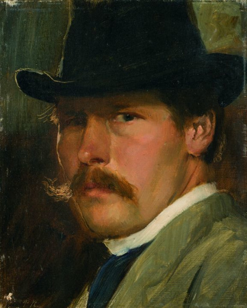 Paul Raud, “Self-Portrait with Hat”, 1900 | MATTHEW'S ISLAND