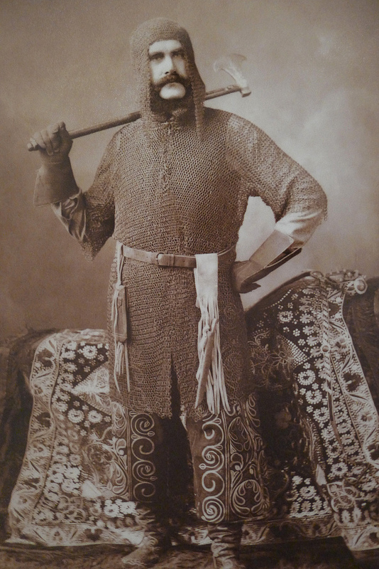 rev-henry-lansdell-in-khokand-armor-with-saddle-cloth-presented-by-the-emir-of-bokhara