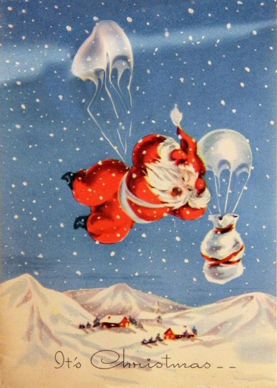 santa-parachute