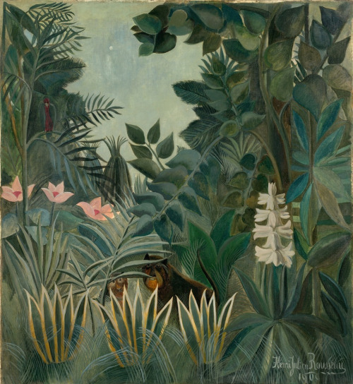 the-equatorial-jungle-by-henri-rousseau-1909