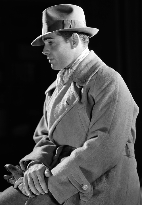 30th October 1931:  American actor Clark Gable (1901 - 1960) in overcoat and trilby.  (Photo by Clarence Sinclair Bull/John Kobal Foundation/Getty Images)