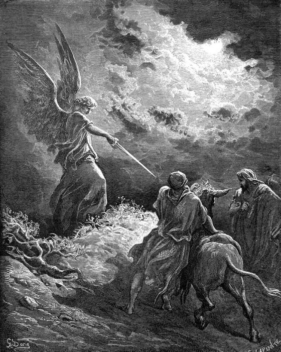 Gustave Doré (1832-1883), 'An Angel Appears to Balaam' (Num 23 15-3), 1866