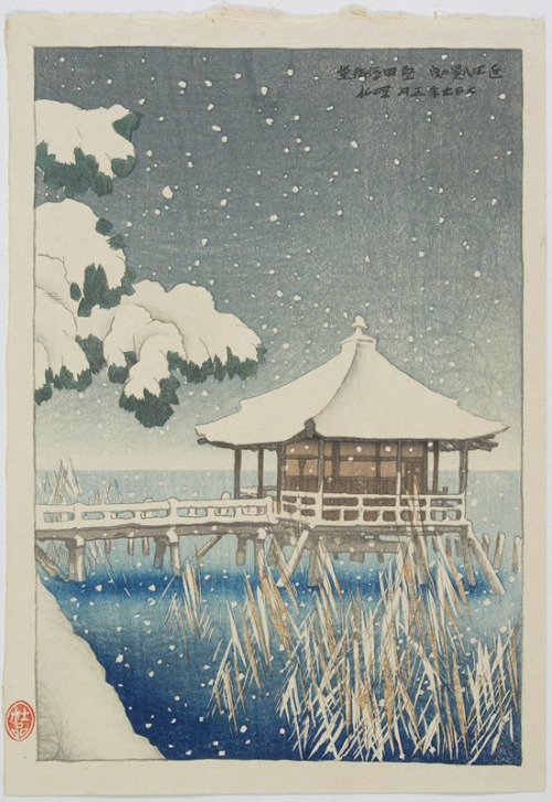 japanese-art-ito-shinsui-floating-temple-of-katada-1918