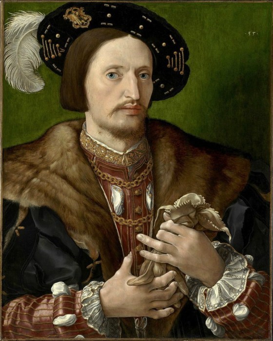 Jan Cornelisz Vermeyen, Portrait of a Man with Gloves (1533)
