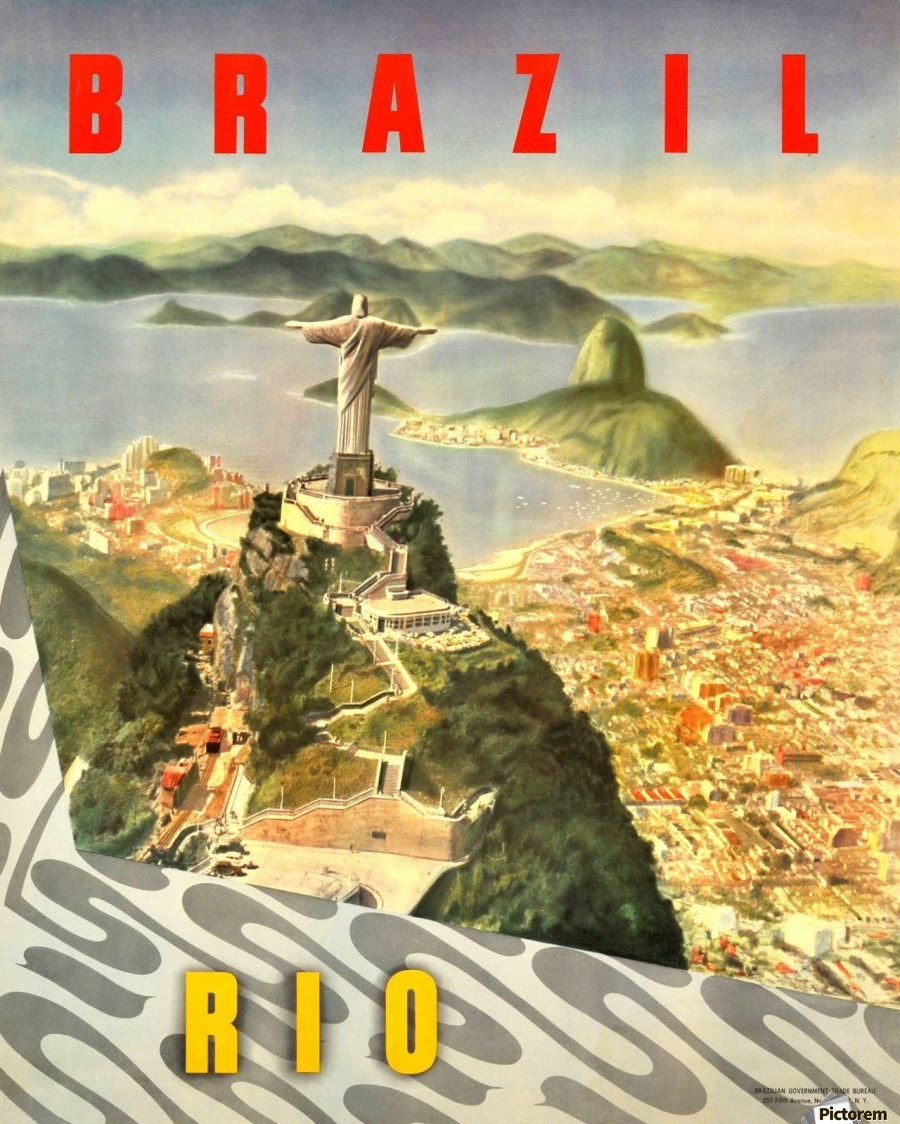 Vintage Brazil travel poster | MATTHEW'S ISLAND