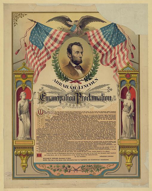 ABRAHAM LINCOLN EmancipationProclamationPrint