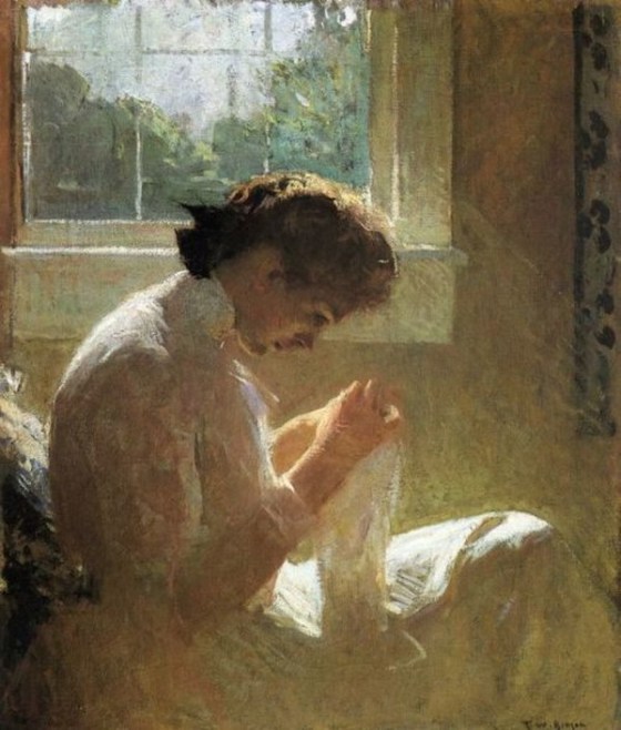 The Sunny Window, 1919, Frank W. Benson