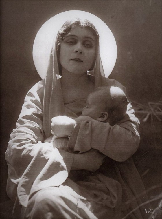 theda bara as madonna with child