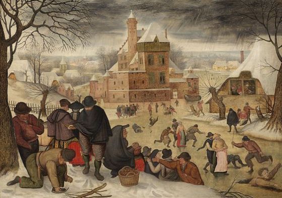 Winter Landscape with Skaters Pieter Brueghel 1616
