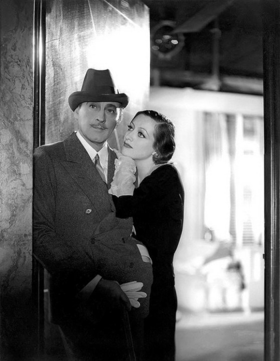 Joan Crawford and John Barrymore by George Hurrell, publicity portrait for the MGM Grand Hotel, 1932.
