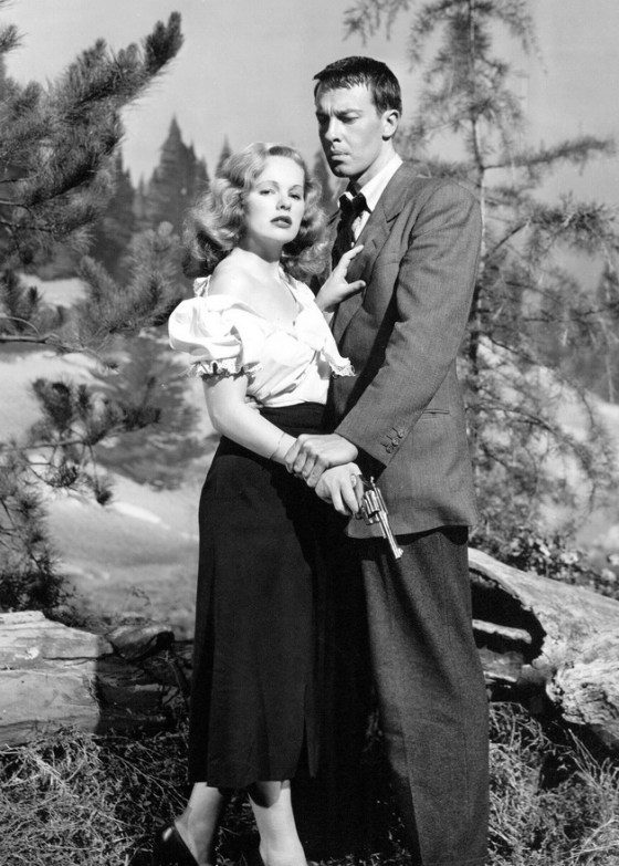 Peggy Cummins and John Dall in Joseph H. Lewis' GUN CRAZY (1950)
