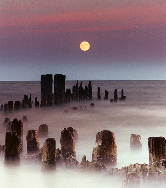 Moonrise by James Jordan lake michigan