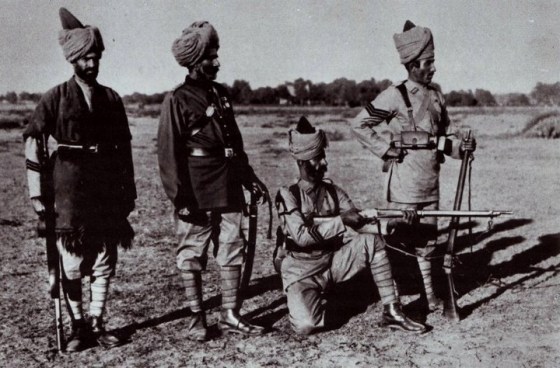 WWI british indian troops