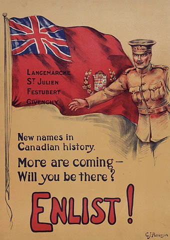 WWI CANADIAN REC POSTER