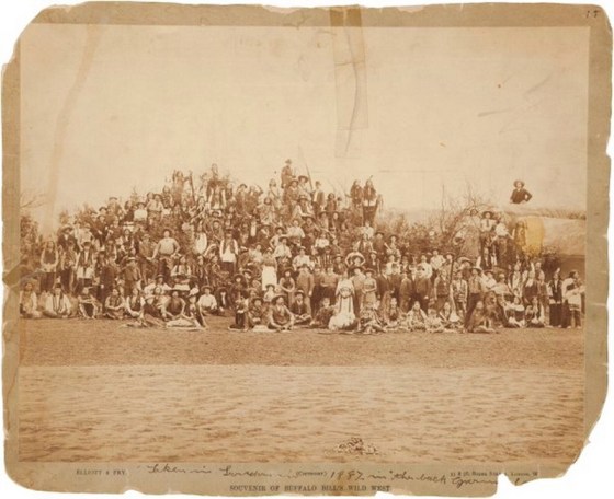 Buffalo Bill's Wild West Show cast photograph, 1887