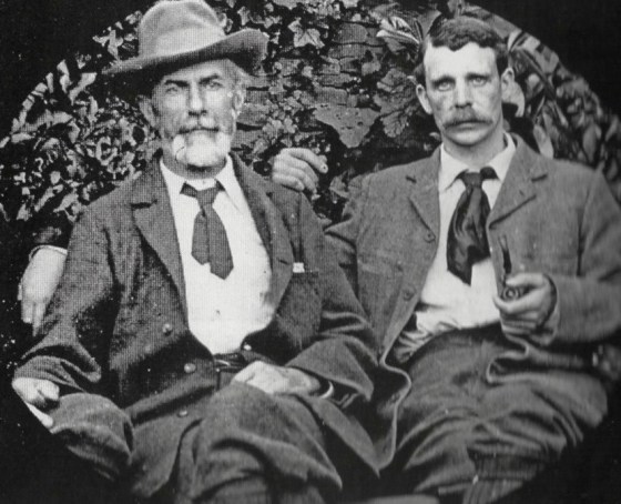 Edward Carpenter (left) and his partner George Merrill (right