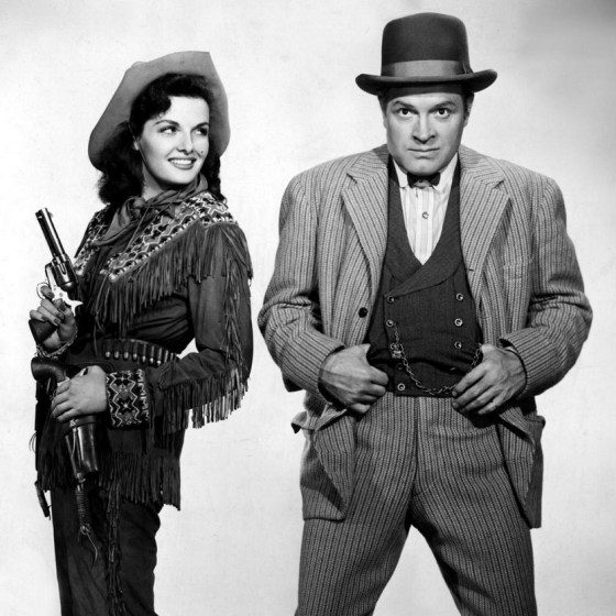 Jane Russell and Bob Hope in THE PALEFACE ('48)