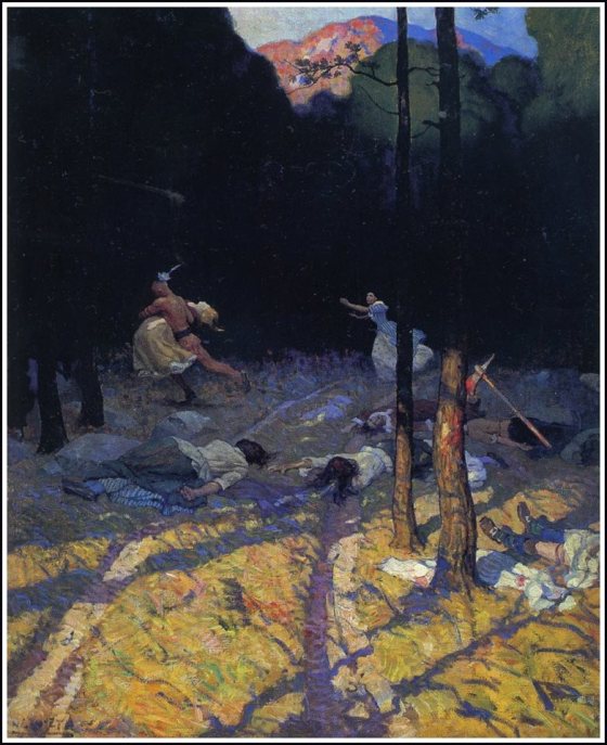 massacre by NC Wyeth