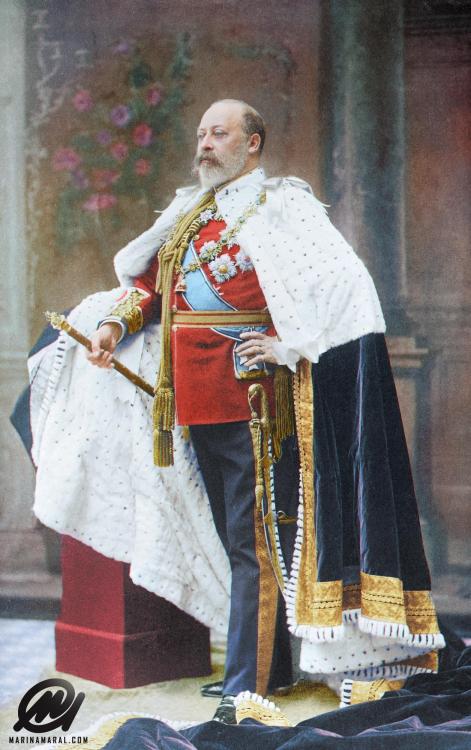 Edward VII at his coronation, 1902