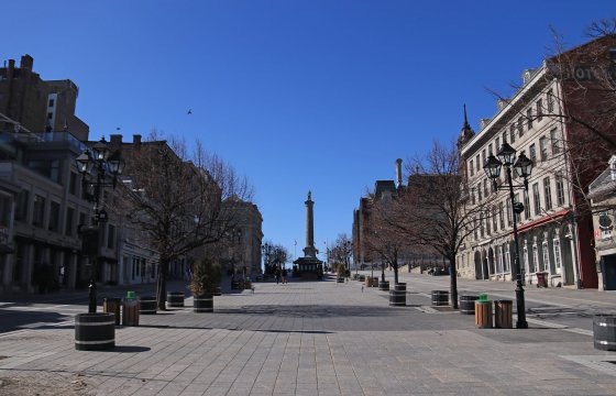 Jacques Cartier Square, Montreal, Canada in 2020