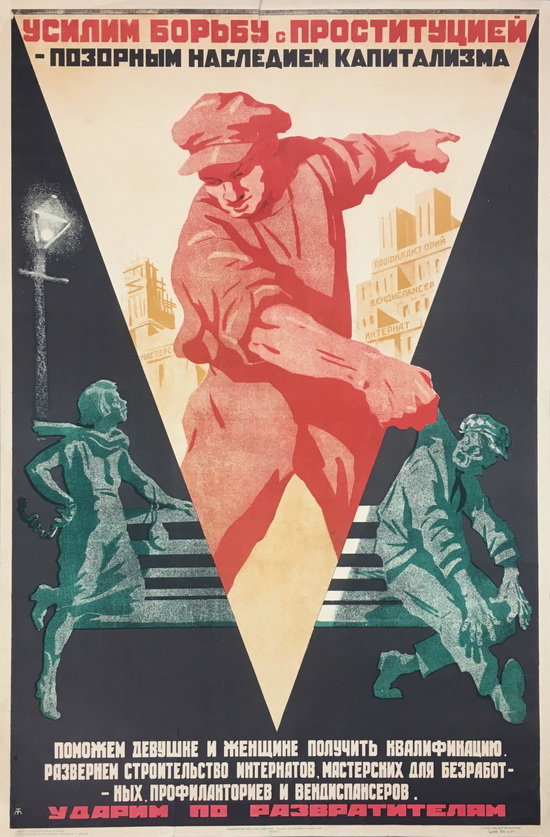 soviet anti prostitution poster