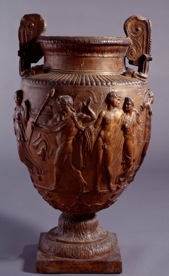 British Museum; Cast of Townley vase decorated with a Bacchic scene; Townley Collection, British Museum, London