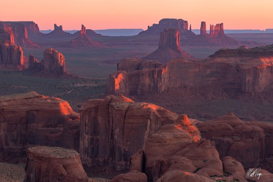 First Light at Monument Valley