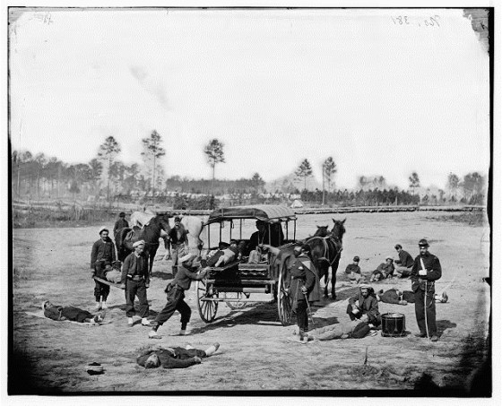 US CIVIL WAR AMBULANCE PRACTICE