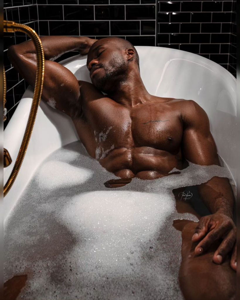 MODEL TAKING A&nbsp;BATH