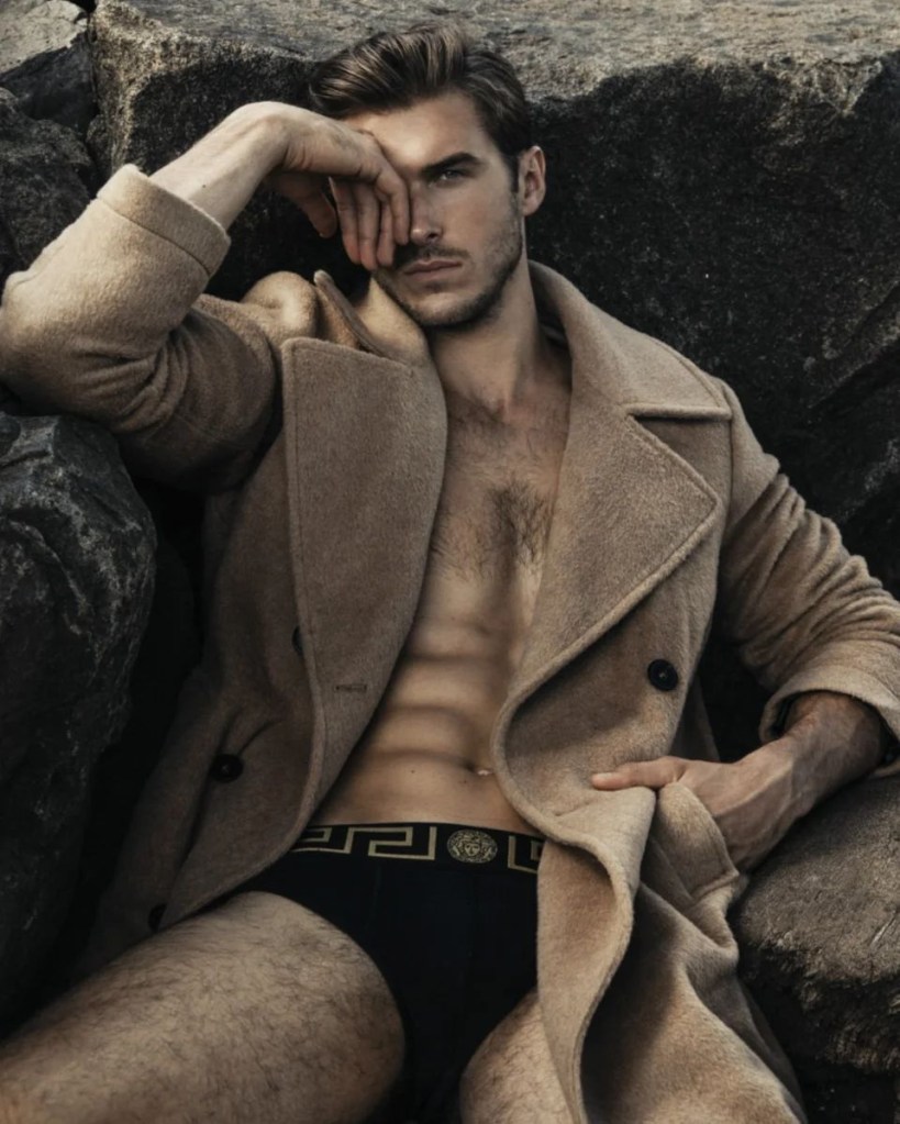 MODEL WEARING A&nbsp;COAT