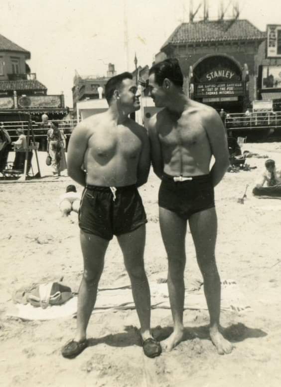 Men together at the beach,&nbsp;1930s