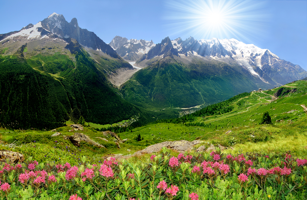 Way up in the Alps near Chamonix,&nbsp;France