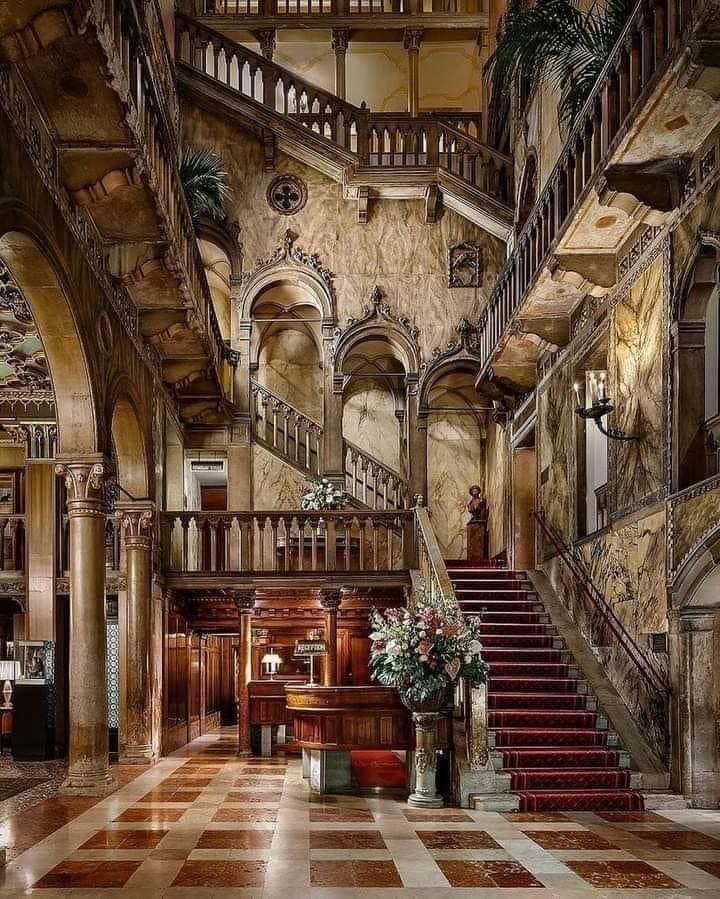 Hotel lobby, Venice,&nbsp;Italy