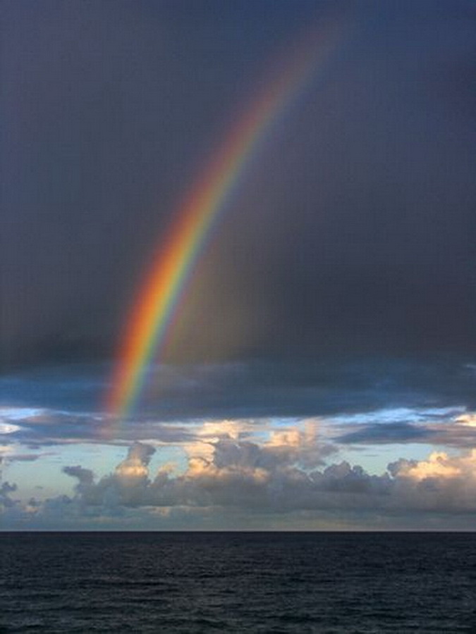 Rainbow over the&nbsp;ocean