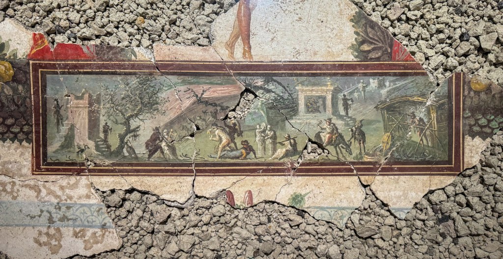 Fresco uncovered in Pompeii&nbsp;recently