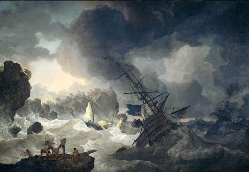 “The Shipwreck” by Hendrik Kobell, Netherlands,&nbsp;1775