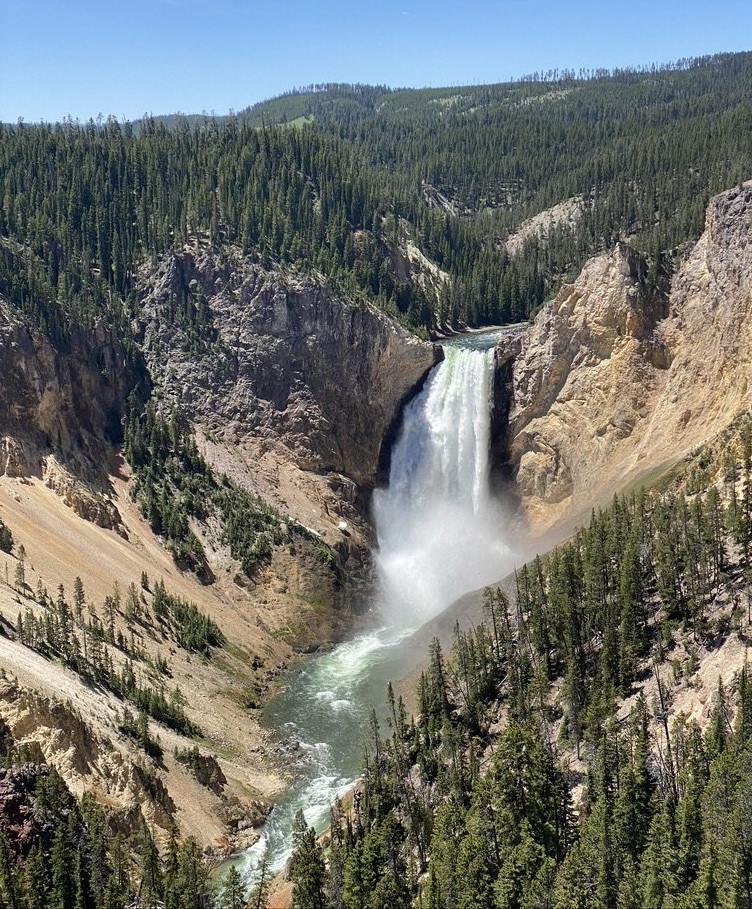 Waterfall in Yellowstone National Park,&nbsp;Wyoming