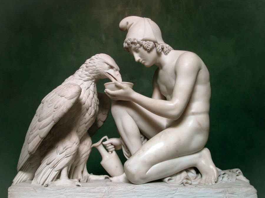 “Ganymede and Jupiter’s Eagle”, by Bertel Thorvaldsen,&nbsp;1817