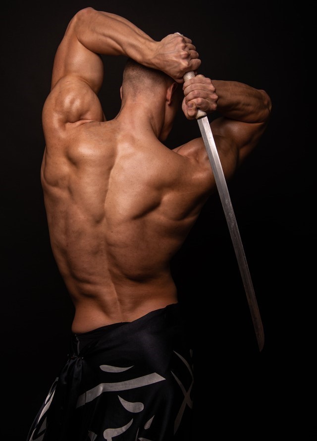 MODEL WITH A&nbsp;SWORD