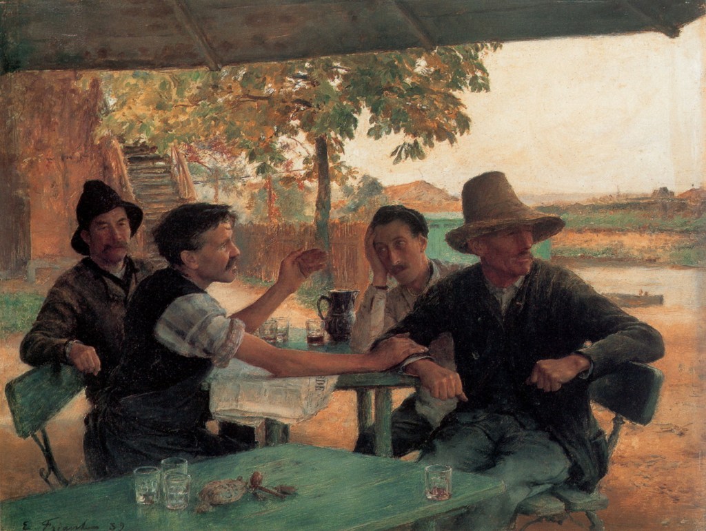 “Un Discussion Politique”, Émile Friant,&nbsp;1889