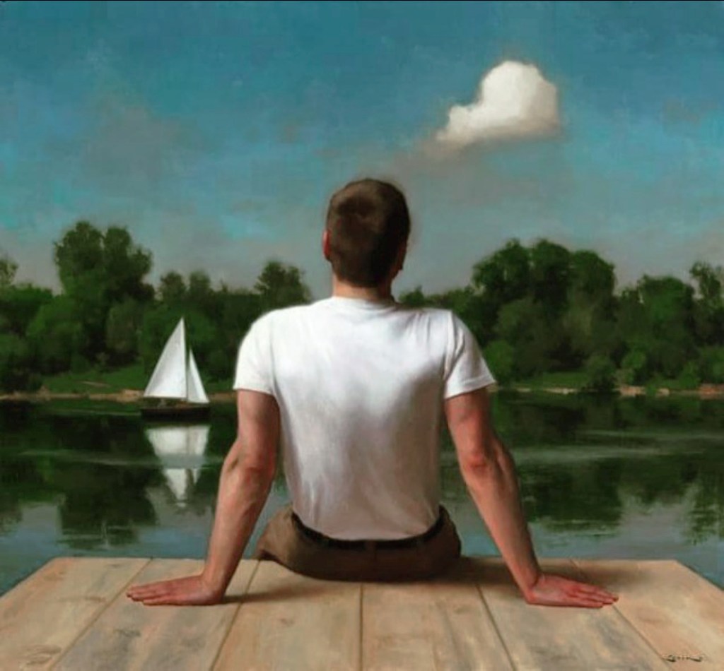 “Young Man Relaxing” by Steven J.&nbsp;Levin