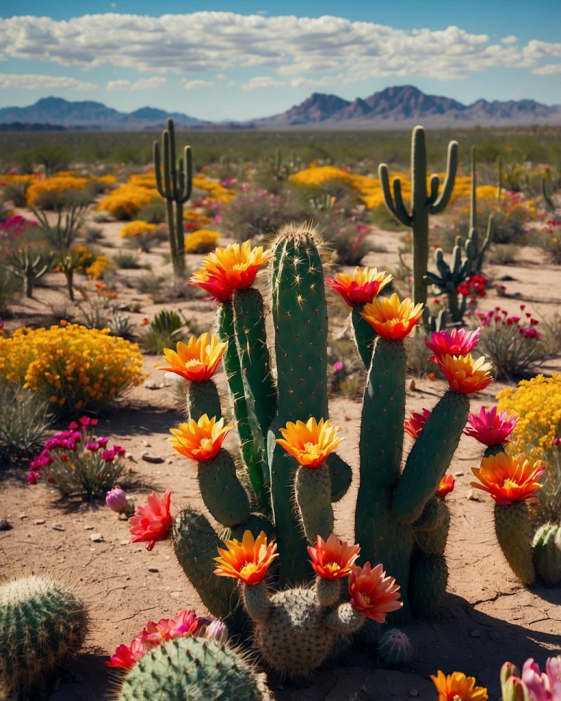 Desert blooms